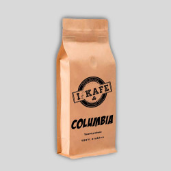 Káva COLUMBIA má jemnou chuť oříškové čokolády doprovázenou zbytkovou ovocitostí